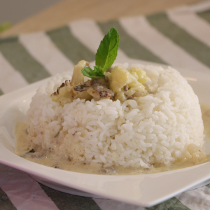 زهرة بالطحينية