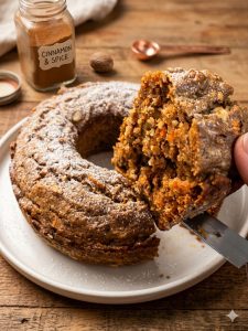 كيك الجزر بالقرفة النباتي